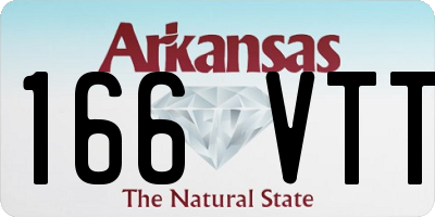 AR license plate 166VTT