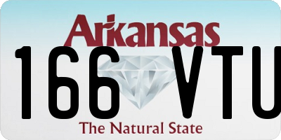 AR license plate 166VTU