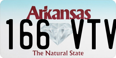 AR license plate 166VTV