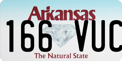 AR license plate 166VUC