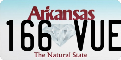 AR license plate 166VUE