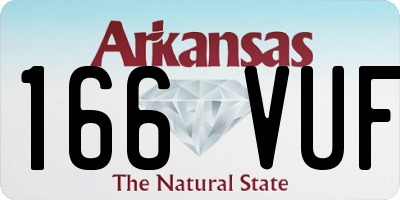 AR license plate 166VUF