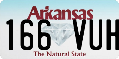 AR license plate 166VUH