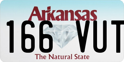 AR license plate 166VUT