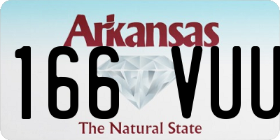 AR license plate 166VUU