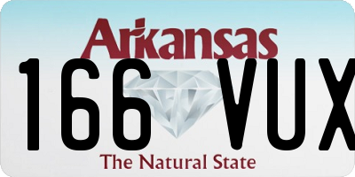 AR license plate 166VUX