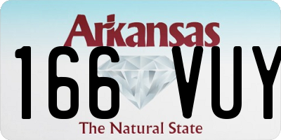 AR license plate 166VUY
