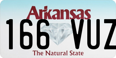 AR license plate 166VUZ