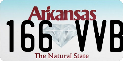 AR license plate 166VVB