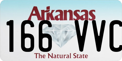 AR license plate 166VVC