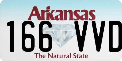 AR license plate 166VVD