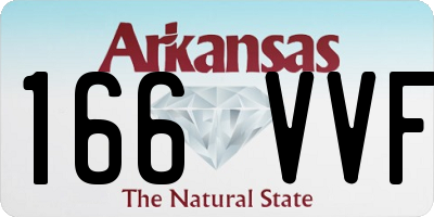 AR license plate 166VVF