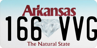 AR license plate 166VVG