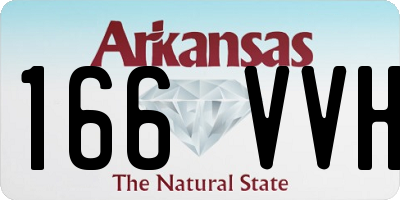 AR license plate 166VVH