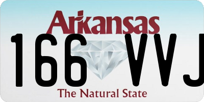 AR license plate 166VVJ