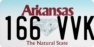 AR license plate 166VVK
