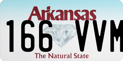 AR license plate 166VVM