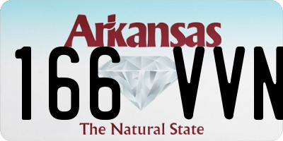 AR license plate 166VVN