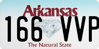 AR license plate 166VVP