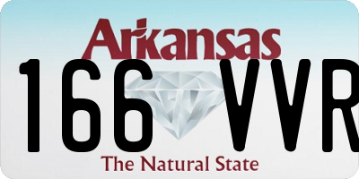 AR license plate 166VVR