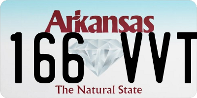 AR license plate 166VVT