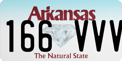 AR license plate 166VVV