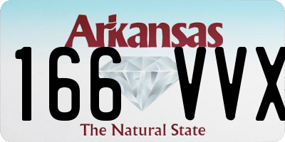 AR license plate 166VVX