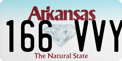 AR license plate 166VVY