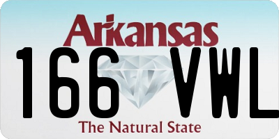 AR license plate 166VWL