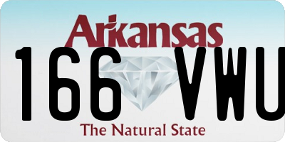 AR license plate 166VWU