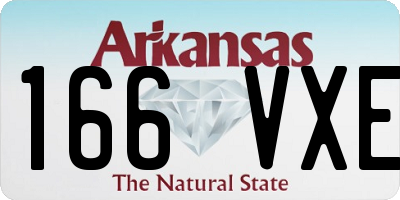 AR license plate 166VXE