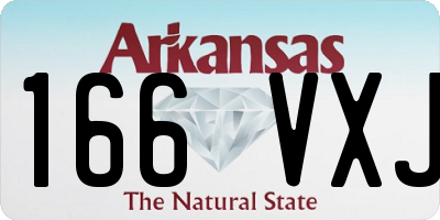AR license plate 166VXJ