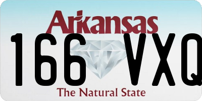 AR license plate 166VXQ