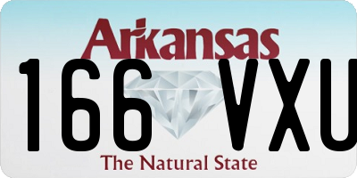 AR license plate 166VXU