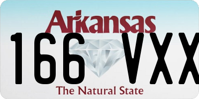 AR license plate 166VXX