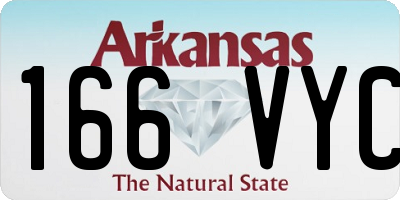 AR license plate 166VYC