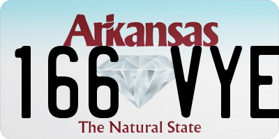 AR license plate 166VYE