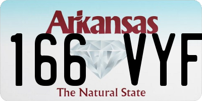 AR license plate 166VYF