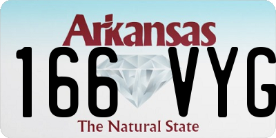 AR license plate 166VYG