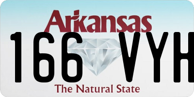 AR license plate 166VYH