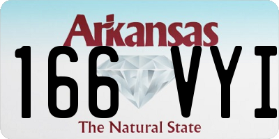 AR license plate 166VYI