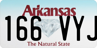 AR license plate 166VYJ