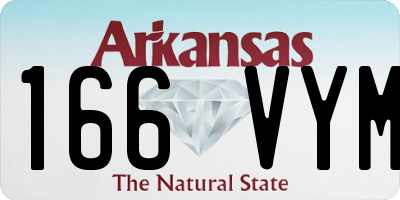 AR license plate 166VYM