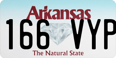 AR license plate 166VYP