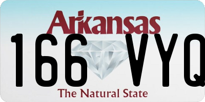 AR license plate 166VYQ