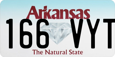 AR license plate 166VYT