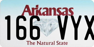 AR license plate 166VYX