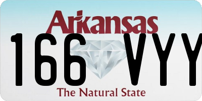 AR license plate 166VYY