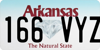 AR license plate 166VYZ
