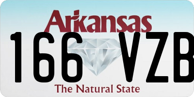 AR license plate 166VZB